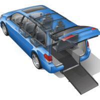 Viewpoint Mobility wheelchair accessible van illustration Viewpoint Mobility wheelchair accessible van illustration